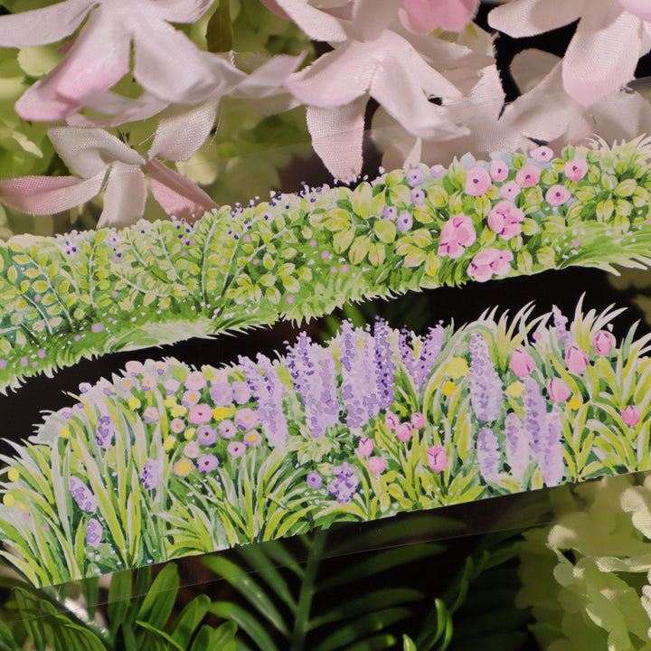 Floral Scenery Decorative PET Tape for Scrapbook - Desk Cosmos