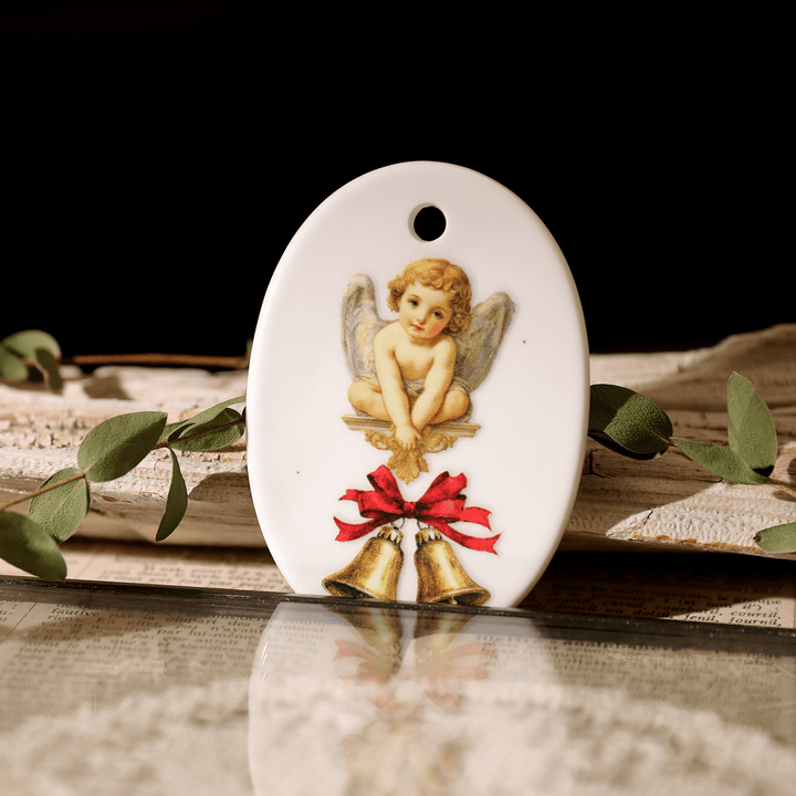 Christmas Angel Vintage Transfer Stickers - Desk Cosmos
