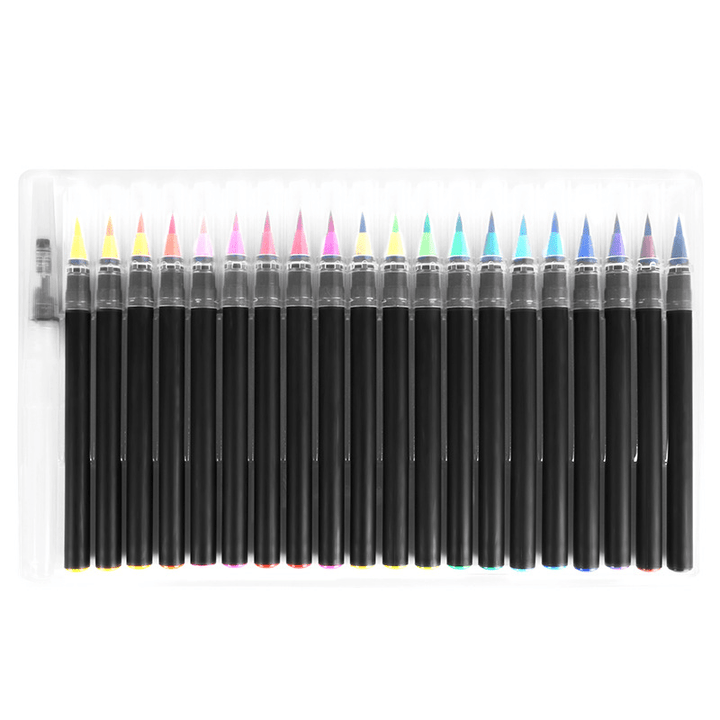 20 Color Watercolor Brush Pens Set for Creative Art Projects and Painting