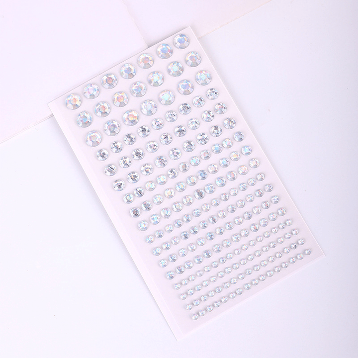 3D Crystals Stickers PVC Polka Dots Crystal Stickers Perfect for Scrapbooking