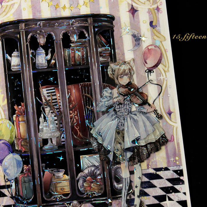 Fantasy Circus Character Journal PET Tape - Desk Cosmos