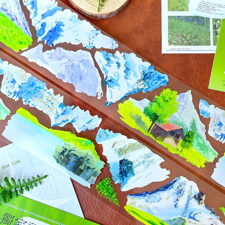 Snowland Poetic PET Scenery Tape - Desk Cosmos