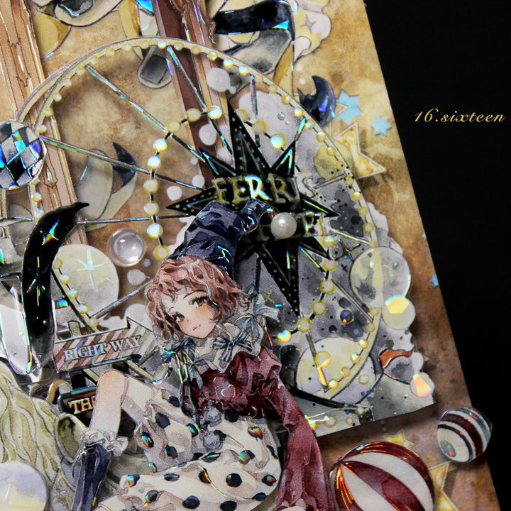 Fantasy Circus Character Journal PET Tape - Desk Cosmos