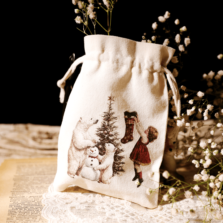 Christmas Santa Animal Transfer Stickers - Desk Cosmos