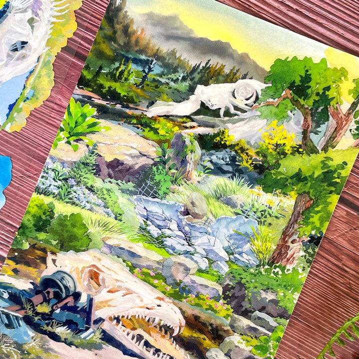 Ruins Journey Scenery PET Tape - Desk Cosmos