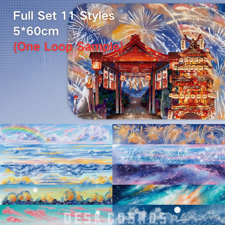 Sky Background Scenery PET Tape (11 Styles) - Desk Cosmos