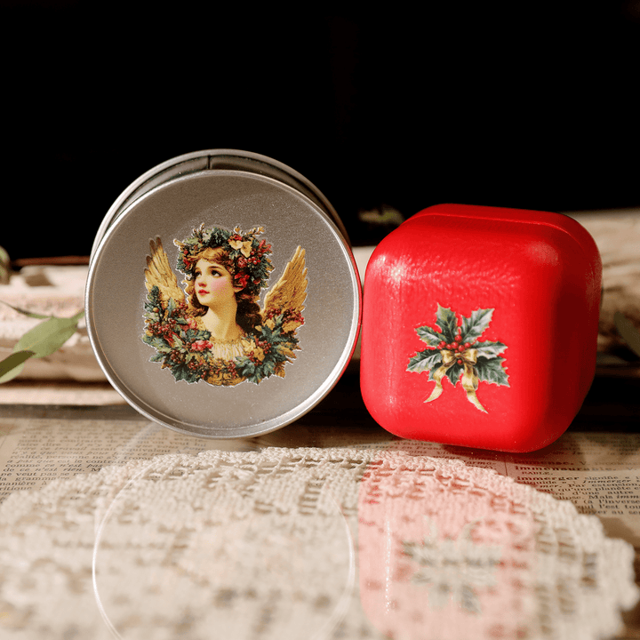 Christmas Angel Vintage Transfer Stickers - Desk Cosmos