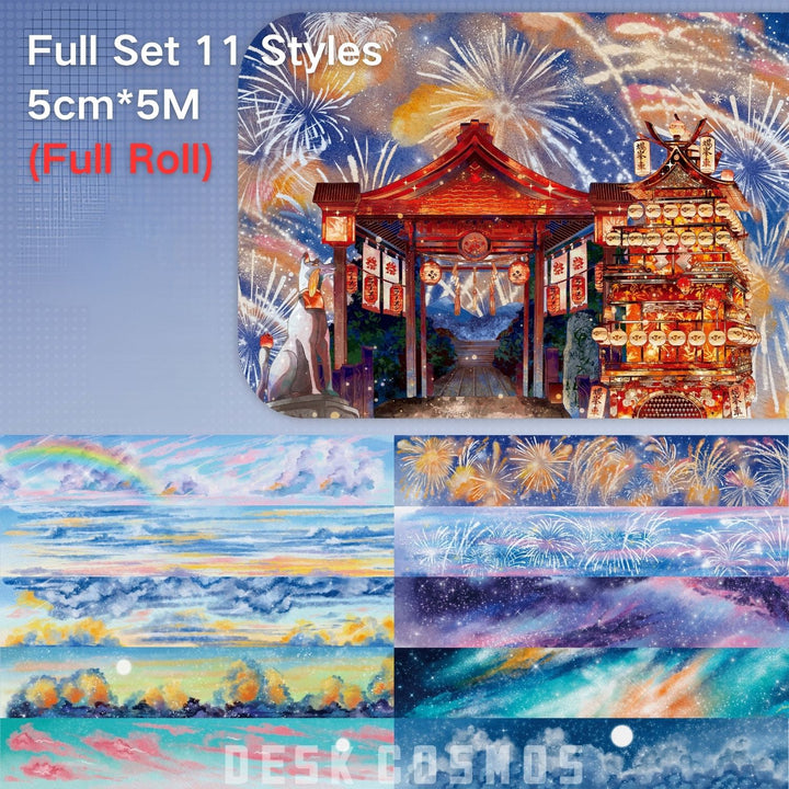 Sky Background Scenery PET Tape (11 Styles) - Desk Cosmos