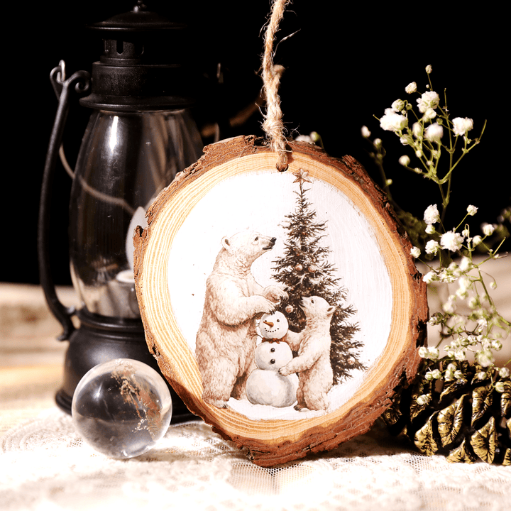 Christmas Santa Animal Transfer Stickers - Desk Cosmos