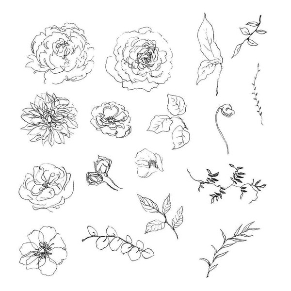 Festival Clear Stamps Transparent Silicone Elegant Design for Crafting