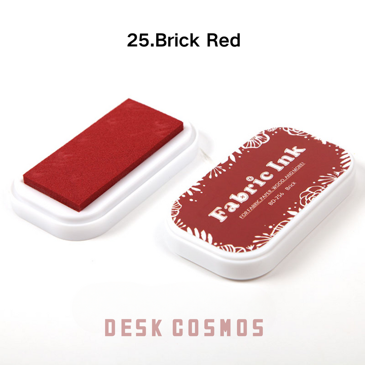 Colorful World Brick Red Ink Pad Vintage Red Stamp Ink