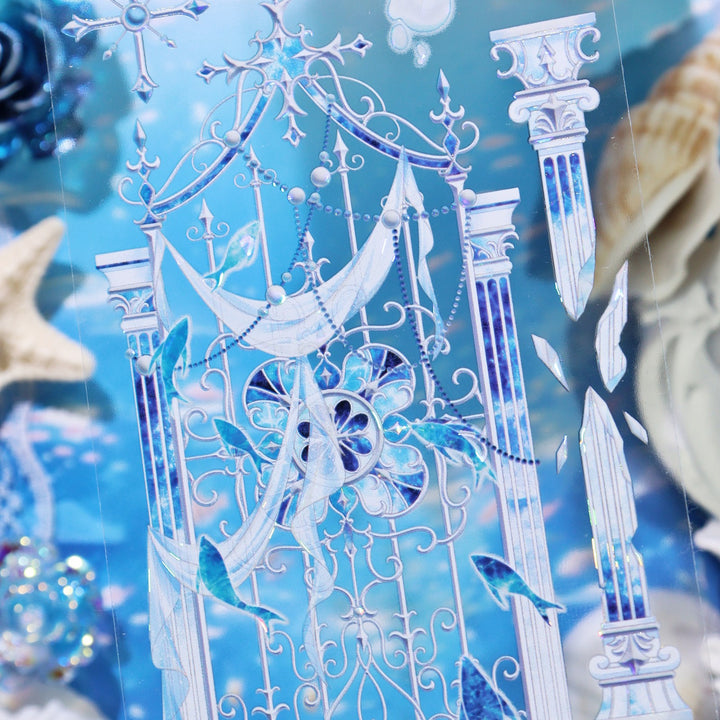 Ice Blue Magic Castle PET Tape - Desk Cosmos