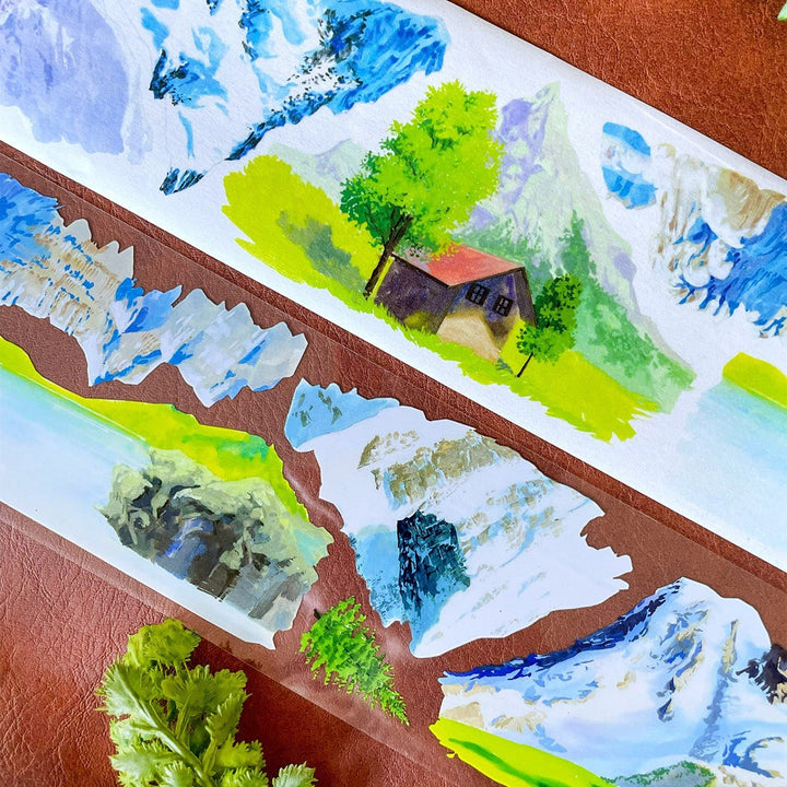 Snowland Poetic PET Scenery Tape - Desk Cosmos