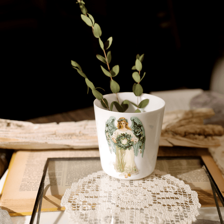 Christmas Angel Vintage Transfer Stickers - Desk Cosmos