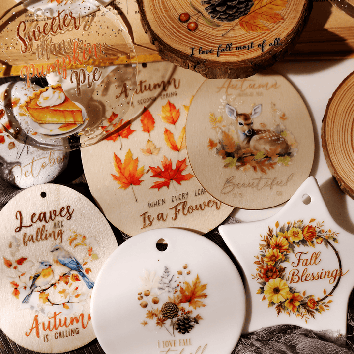 Autumn Whisper Waterproof Transfer Stickers - Desk Cosmos