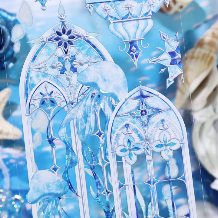 Ice Blue Magic Castle PET Tape - Desk Cosmos