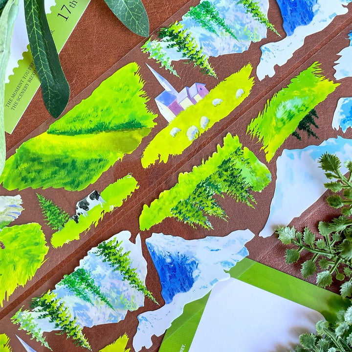 Snowland Poetic PET Scenery Tape - Desk Cosmos