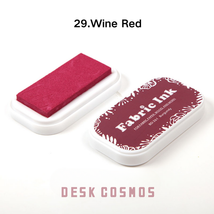 Colorful World Wine Red Ink Pad Rich Red Stamp Ink