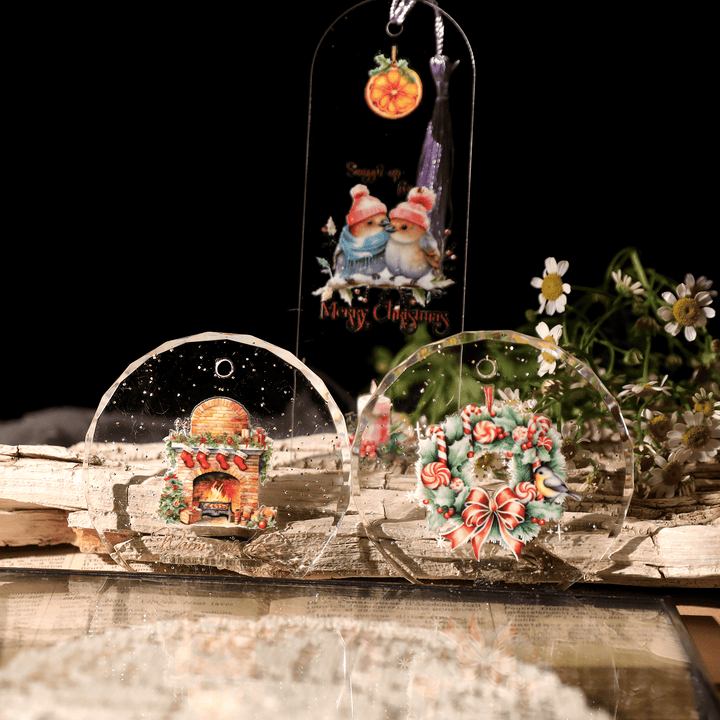 Christmas Transfer Stickers - Reindeer, Gifts, Sled, Bear - Desk Cosmos