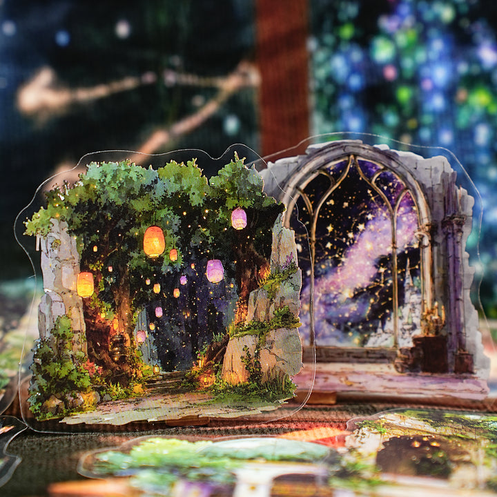 Magic Hidden Collection Series PET Stickers - Desk Cosmos