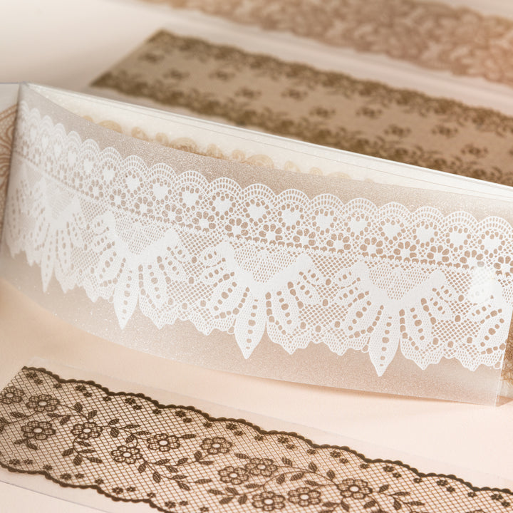 Romantic Lace Collection PET Stickers - Desk Cosmos