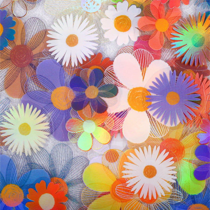 Romantic Daisy Flower PET Stickers - Desk Cosmos