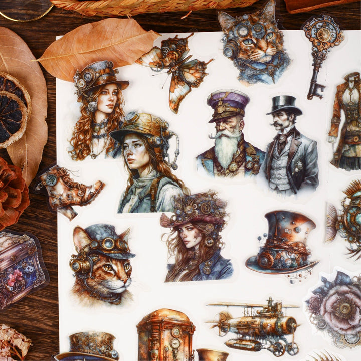 Age of Steam Series Steampunk PET Stickers - Desk Cosmos