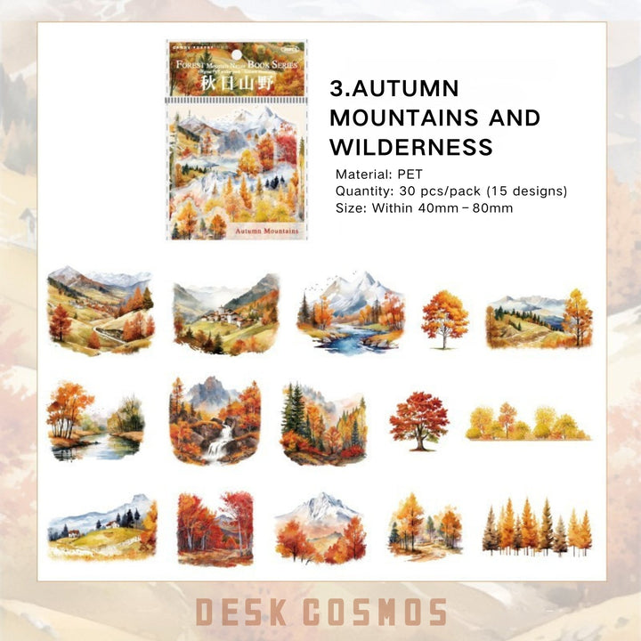 Forest and Forest PET Sticker Designs for Scrapbook Lovers