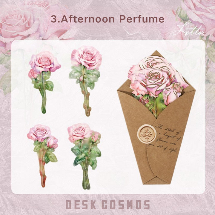 Blooming Letter Afternoon Perfume Soft Aesthetic Cardstock