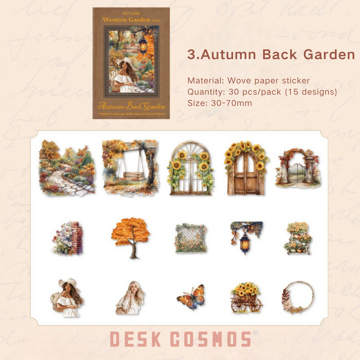 Western Garden Autumn Back Garden Daily Life Scenery