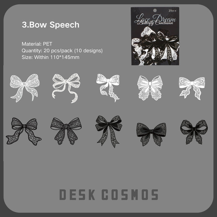 Vintage Lace Dream Series PET Stickers Vintage Style