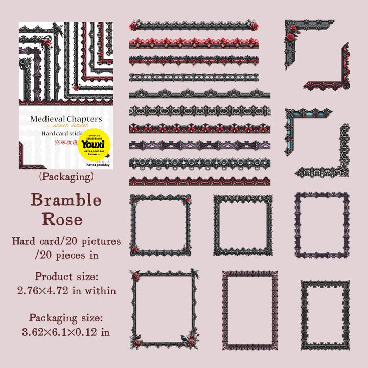 Medieval Chapters Gothic Border Stickers for DIY