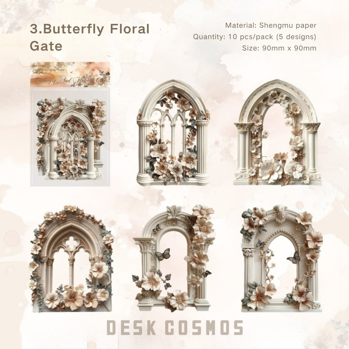 Flower Romance Series Aesthetic Sticker Set for Diary Art