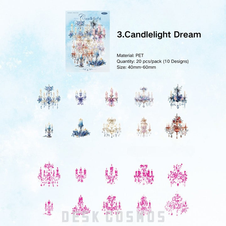 Candle Holder Decorative Stickers - Desk Cosmos