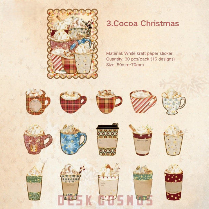 Christmas Confession Series Writing Paper Stickers Holiday Suitable for Planners