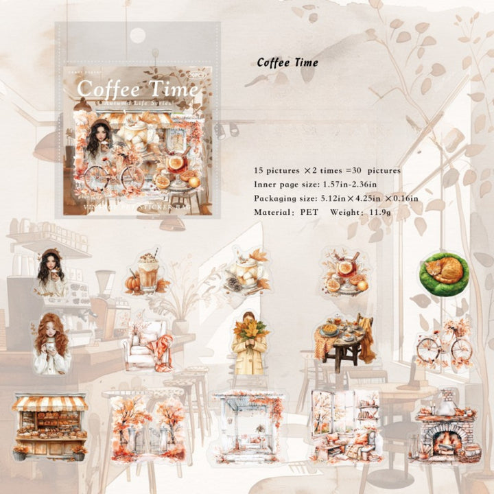 Autumn Life Journal Scrapbook Stickers - Desk Cosmos