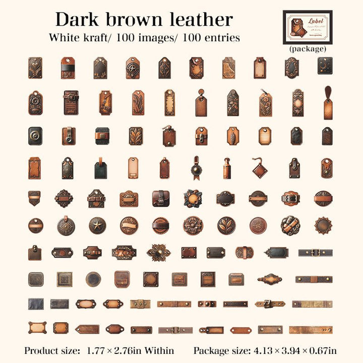 Vintage Little Black Box Label Stickers - Desk Cosmos