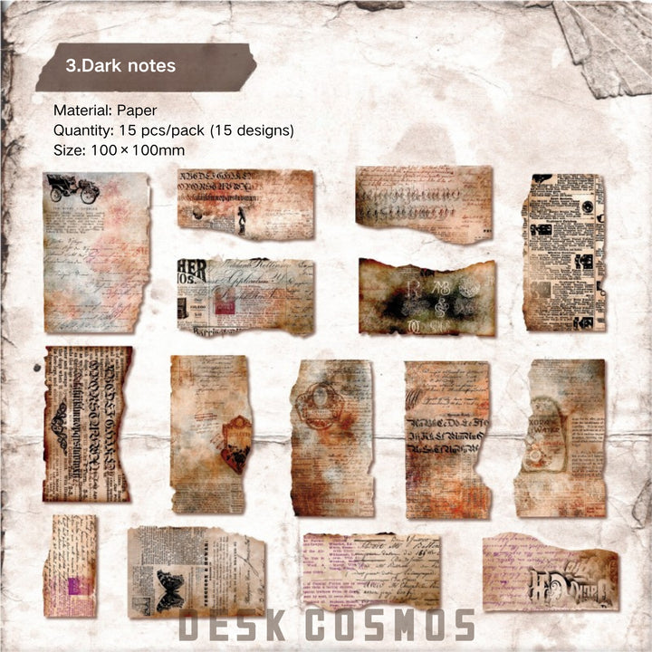 Vintage Quote Fragment Stickers - Desk Cosmos