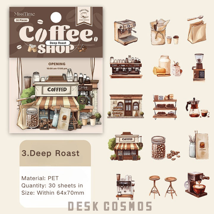 Cafe Shop Series Daily Scene For Aesthetic Journal