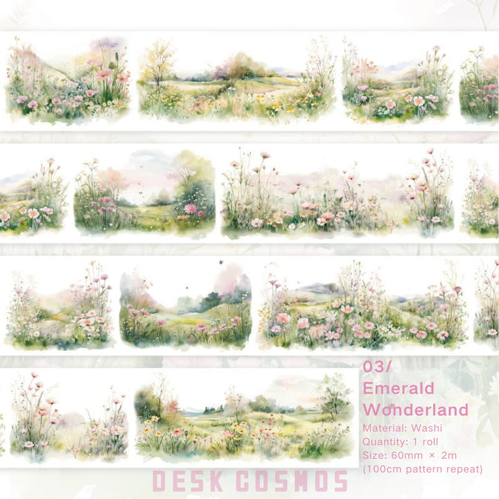 Nature Washi All Over the Mountain Breeze Dreamy Washi Roll