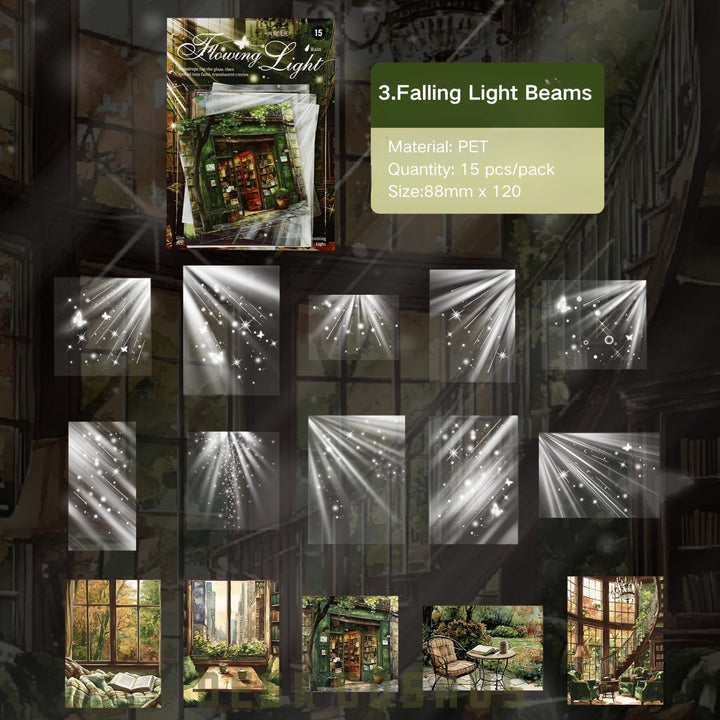 Rainy Cityscape Decorative PET Sticker - Desk Cosmos