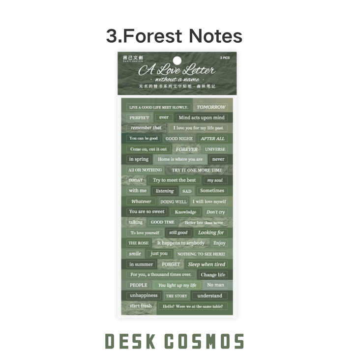 Forest Notes Scrapbooking Supplies