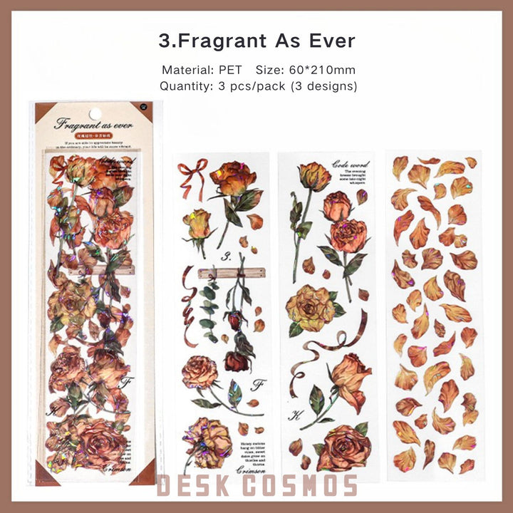 Rose Memory Series romantic PET tape great for planners