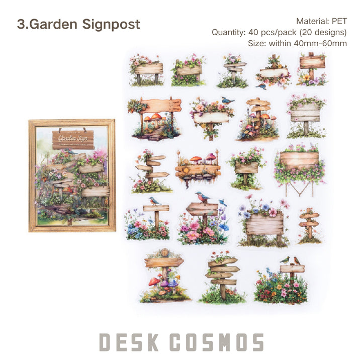 Vintage Signpost Retro PET Stickers For Collage Lovers