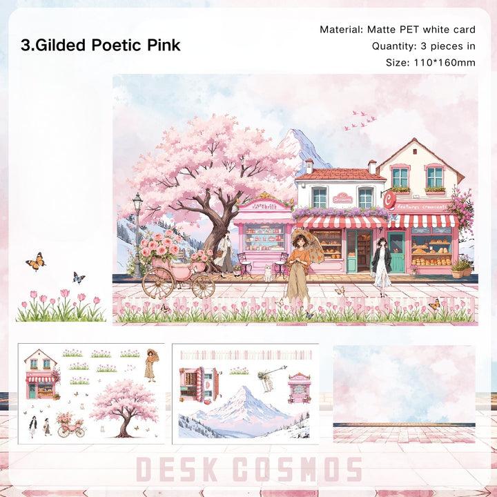 Seasonal Illustrated Series Journal Stickers for Personalized Decoration