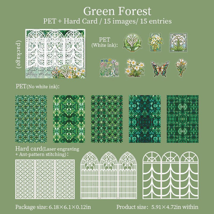 Light Shadow Flower Art Stickers - Desk Cosmos