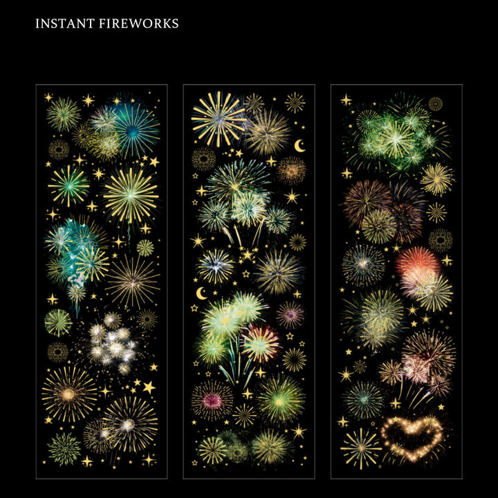 Brilliant as Day INSTANT FIREWORKS Luminous Fireworks Background Stickers