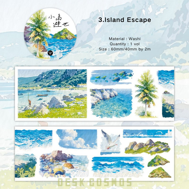 Endless Sea View Washi Tape Ocean Inspired Patterns