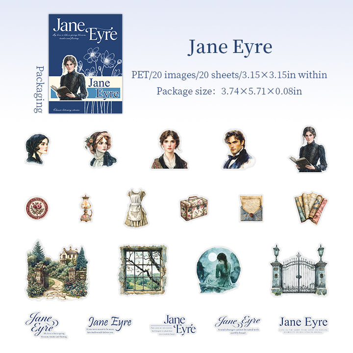 Literary Story Film PET Stickers Creative Layout