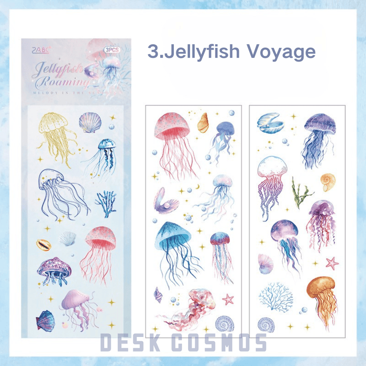 Inspiration Roaming Jellyfish Voyage Hot Stamping Decorative